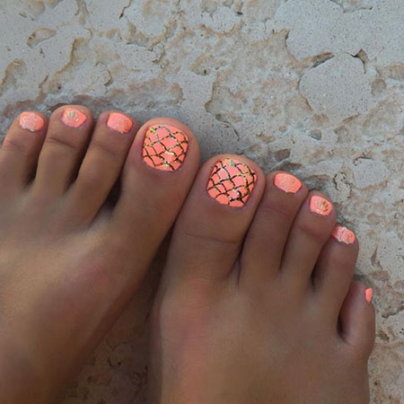 Toe Nail Design, Beach Toe Toes Lace