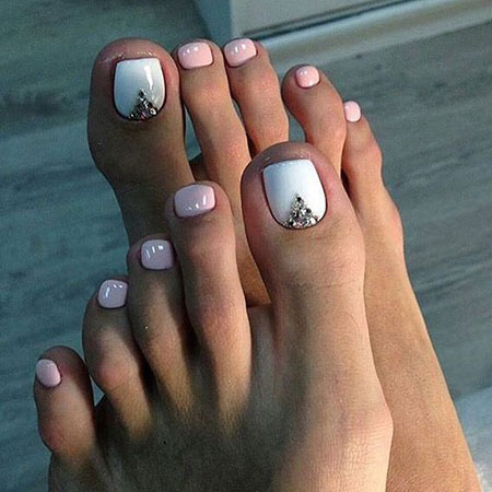 Spring Summer Toe Nail Design, Toe Pedicure Manicure Uv