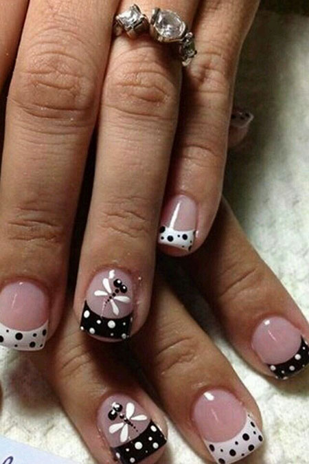 Manicure Butterfly Halloween French