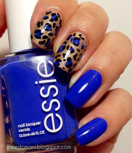 Leopard Blue Gold Essie
