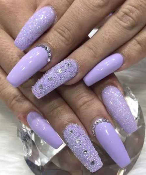 Bluish Purple Nails
