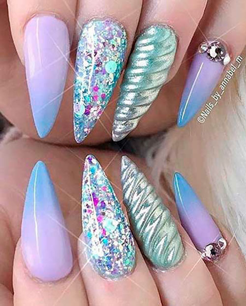 Unicorn Nails For Girls