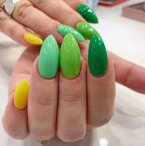 Lime Green Acrylic Nails
