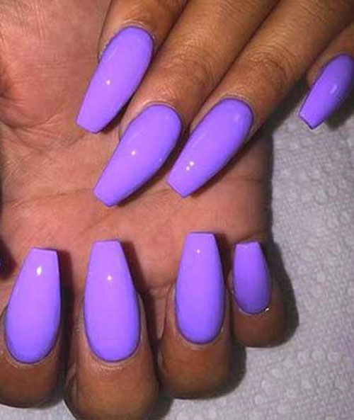 Purple Nails Acrylic